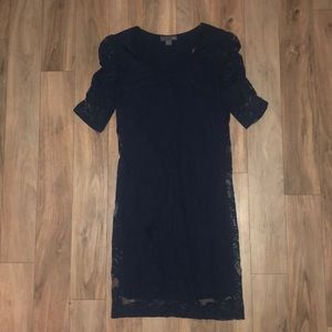 Blue lace short dress size S from forever 21